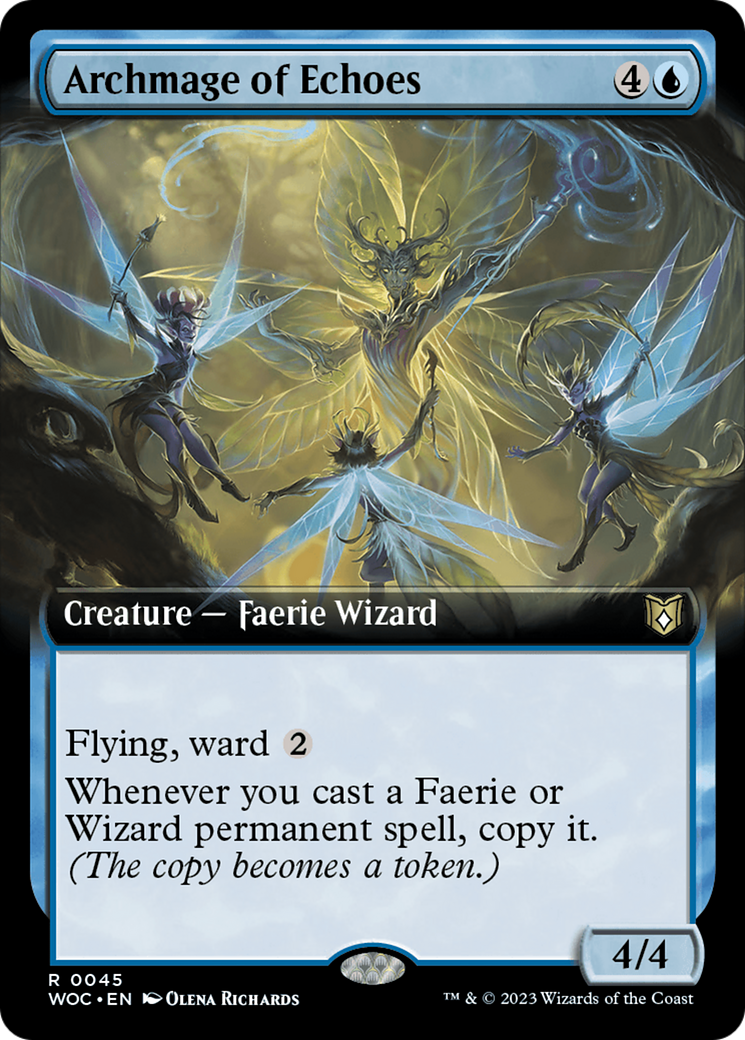 Archmage of Echoes (Extended Art) [Wilds of Eldraine Commander] | Pegasus Games WI