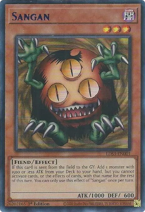 Sangan (Blue) [LDS3-EN001] Ultra Rare | Pegasus Games WI