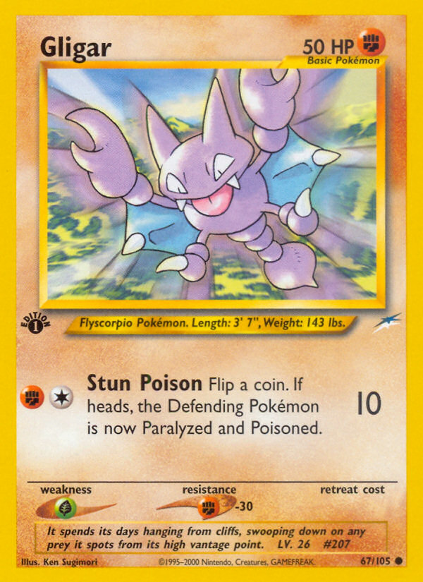 Gligar (67/105) [Neo Destiny 1st Edition] | Pegasus Games WI