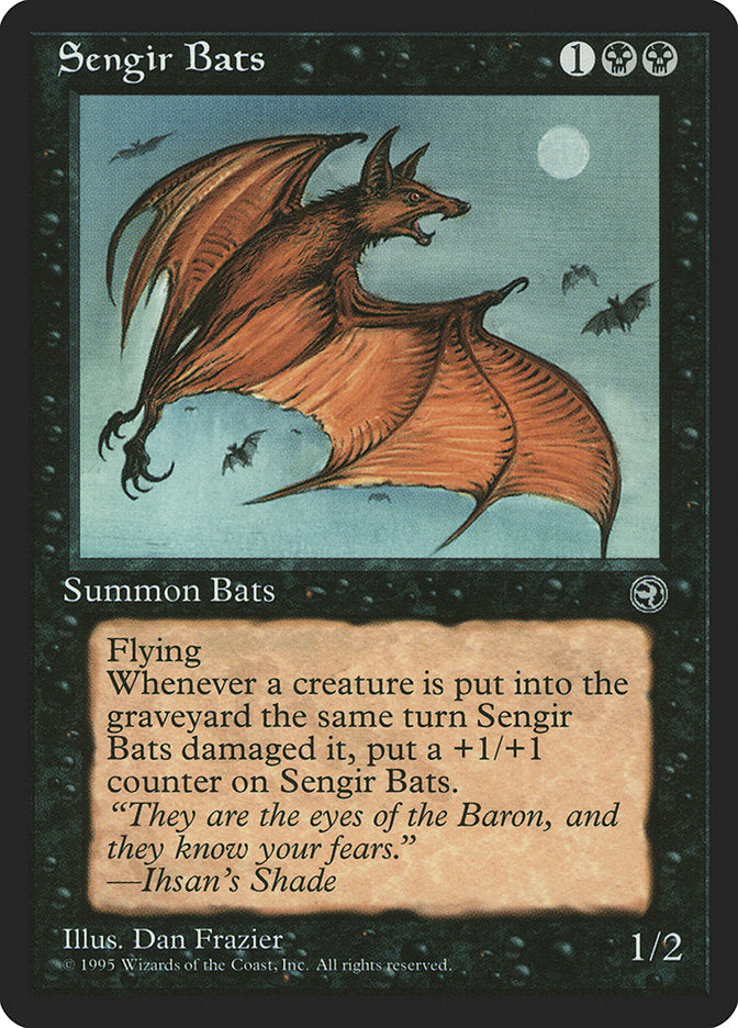 Sengir Bats (Ihsan's Shade Flavor Text) [Homelands] | Pegasus Games WI