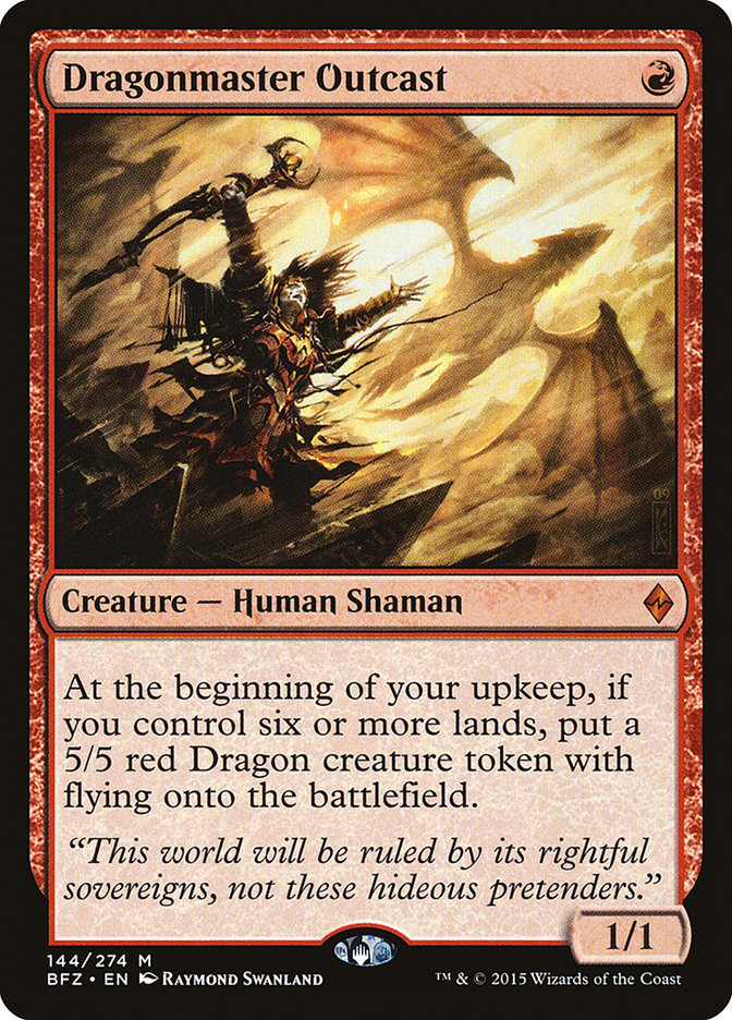 Dragonmaster Outcast [Battle for Zendikar] | Pegasus Games WI