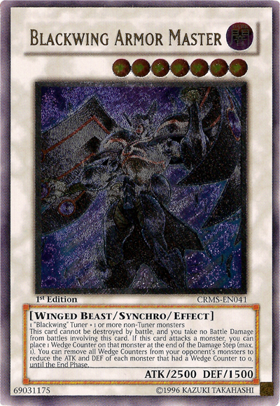 Blackwing Armor Master (UTR) [CRMS-EN041] Ultimate Rare | Pegasus Games WI