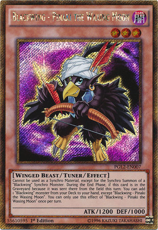 Blackwing - Pinaki the Waxing Moon [PGL2-EN007] Gold Secret Rare | Pegasus Games WI