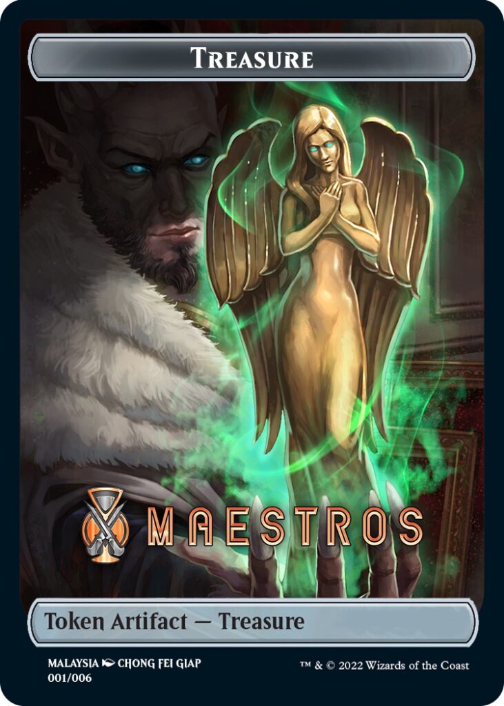 Treasure Token (Maestros) (Southeast Asia Artists) [Streets of New Capenna Tokens] | Pegasus Games WI