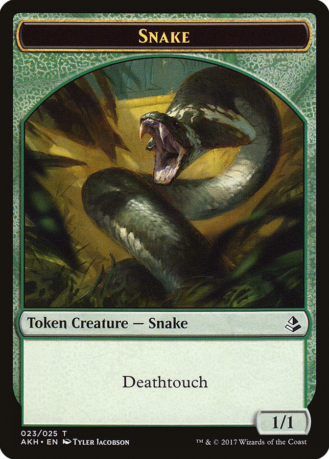 Snake Token [Amonkhet Tokens] | Pegasus Games WI