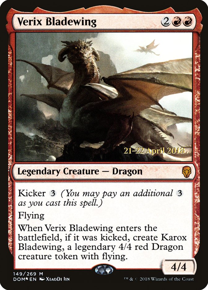 Verix Bladewing [Dominaria Prerelease Promos] | Pegasus Games WI