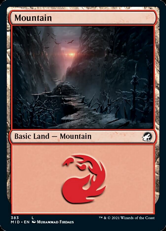 Mountain (383) [Innistrad: Midnight Hunt] | Pegasus Games WI