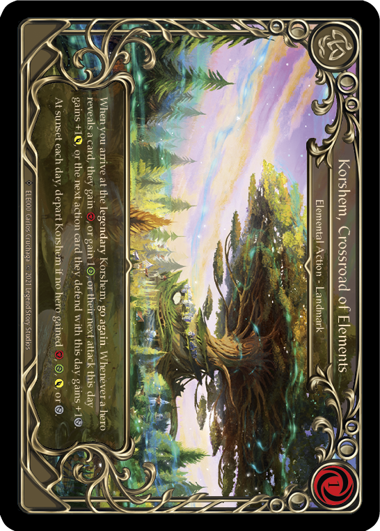 Korshem, Crossroad of Elements [U-ELE000] Unlimited Rainbow Foil | Pegasus Games WI