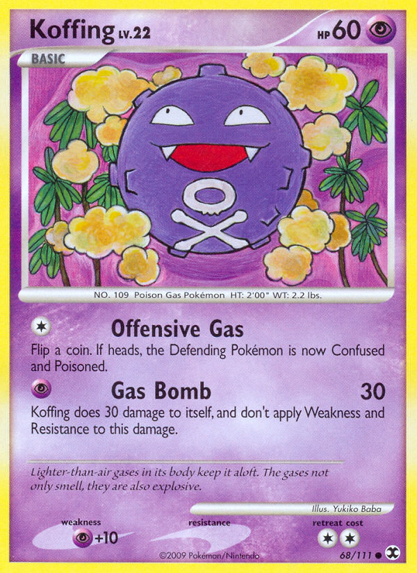 Koffing (68/111) [Platinum: Rising Rivals] | Pegasus Games WI