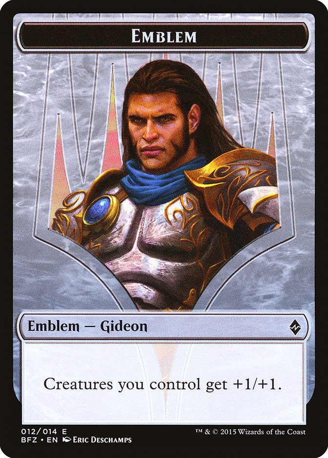 Gideon, Ally of Zendikar Emblem [Battle for Zendikar Tokens] | Pegasus Games WI