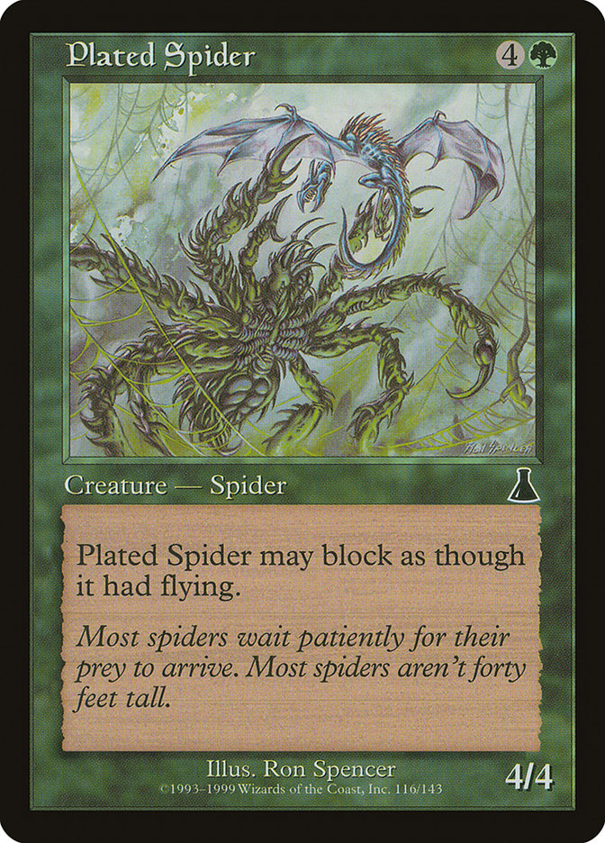 Plated Spider [Urza's Destiny] | Pegasus Games WI