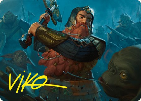 Gimli, Counter of Kills Art Card (10/81) [The Lord of the Rings: Tales of Middle-earth Art Series] | Pegasus Games WI
