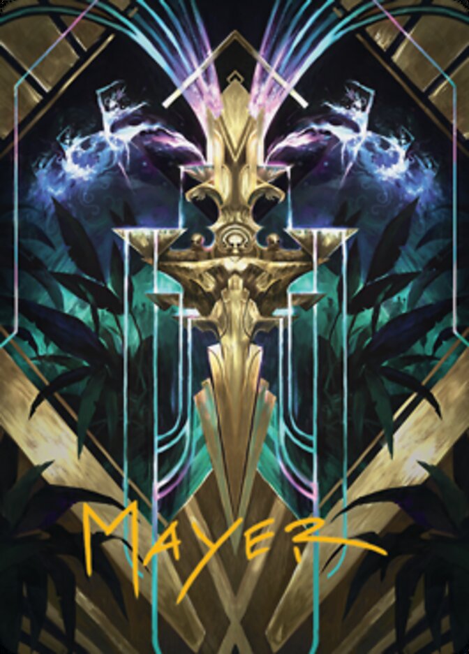 Halo Fountain Art Card (Gold-Stamped Signature) [Streets of New Capenna Art Series] | Pegasus Games WI