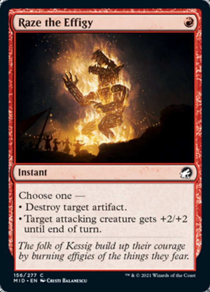 Raze the Effigy [Innistrad: Midnight Hunt] | Pegasus Games WI