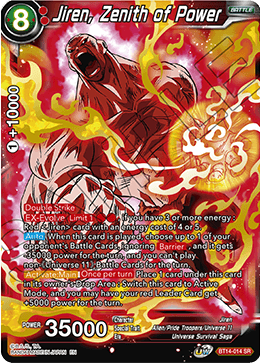 Jiren, Zenith of Power (BT14-014) [Cross Spirits] | Pegasus Games WI