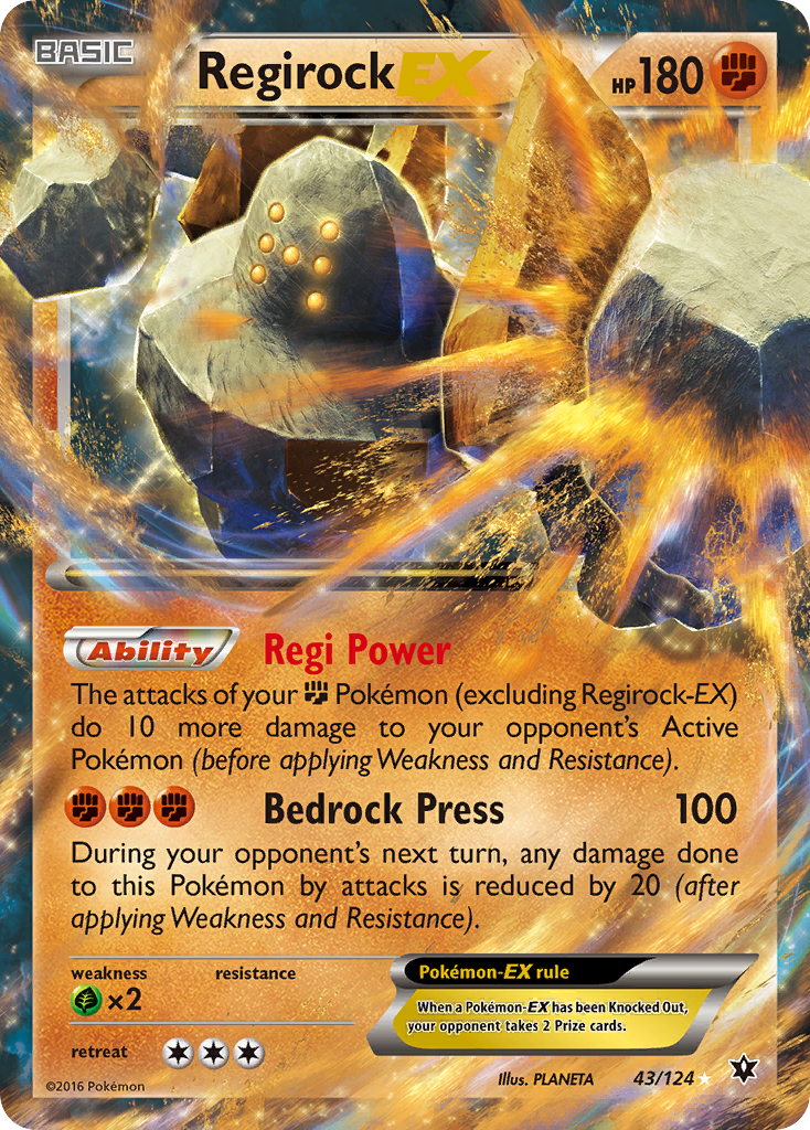 Regirock EX (43/124) [XY: Fates Collide] | Pegasus Games WI