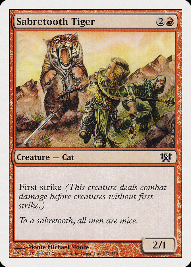 Sabretooth Tiger [Eighth Edition] | Pegasus Games WI