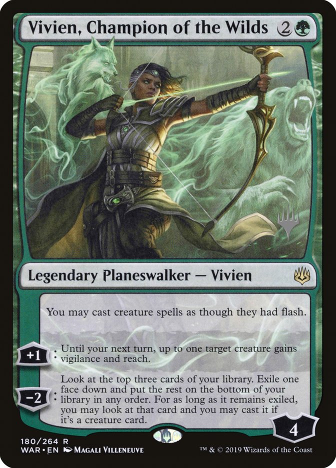 Vivien, Champion of the Wilds (Promo Pack) [War of the Spark Promos] | Pegasus Games WI