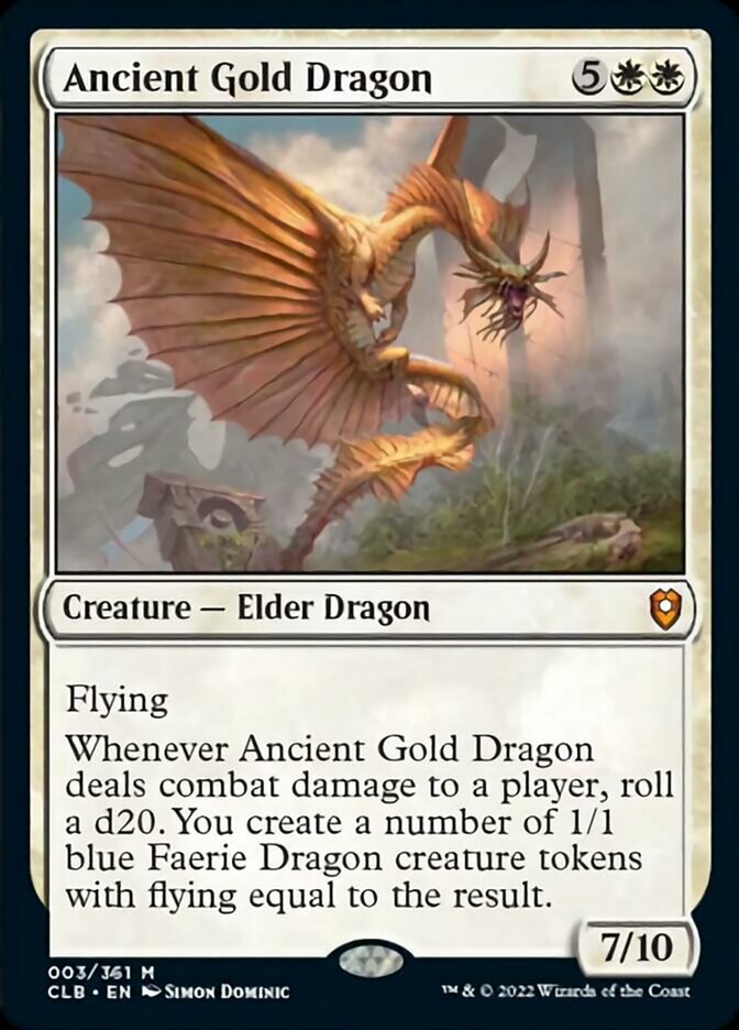 Ancient Gold Dragon [Commander Legends: Battle for Baldur's Gate] | Pegasus Games WI