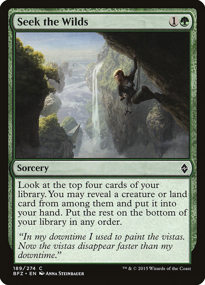 Seek the Wilds [Battle for Zendikar] | Pegasus Games WI
