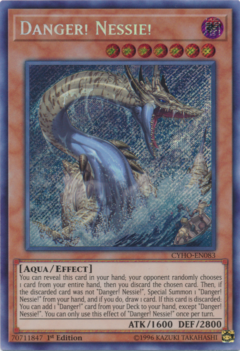 Danger! Nessie! [CYHO-EN083] Secret Rare | Pegasus Games WI