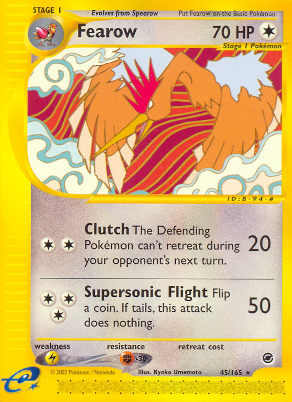 Fearow (45/165) [Expedition: Base Set] | Pegasus Games WI