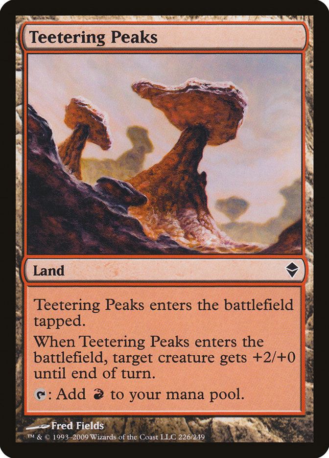 Teetering Peaks [Zendikar] | Pegasus Games WI