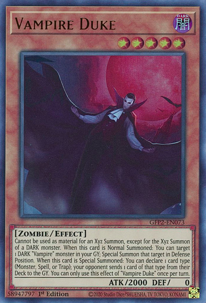 Vampire Duke [GFP2-EN073] Ultra Rare | Pegasus Games WI