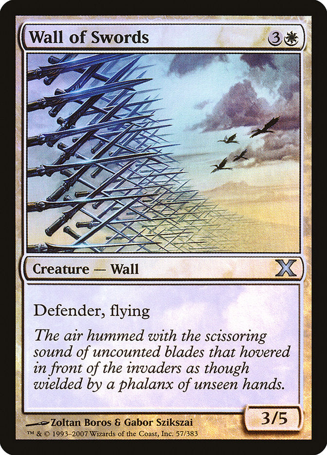 Wall of Swords (Premium Foil) [Tenth Edition] | Pegasus Games WI