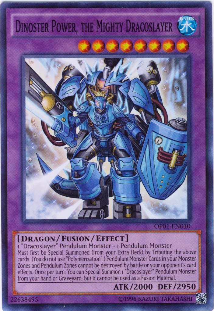 Dinoster Power, the Mighty Dracoslayer [OP01-EN010] Super Rare | Pegasus Games WI