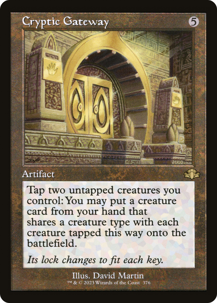 Cryptic Gateway (Retro) [Dominaria Remastered] | Pegasus Games WI