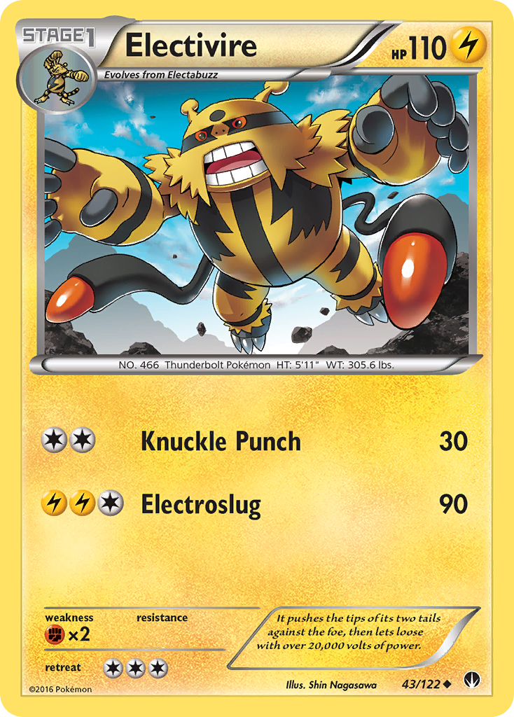 Electivire (43/122) [XY: BREAKpoint] | Pegasus Games WI