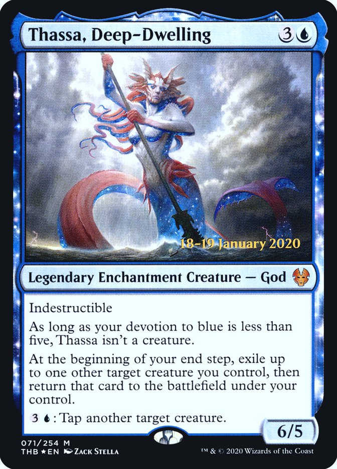 Thassa, Deep-Dwelling [Theros Beyond Death Prerelease Promos] | Pegasus Games WI