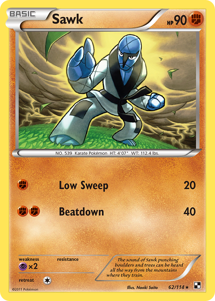 Sawk (62/114) [Black & White: Base Set] | Pegasus Games WI