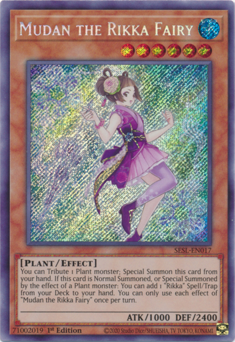 Mudan the Rikka Fairy [SESL-EN017] Secret Rare | Pegasus Games WI