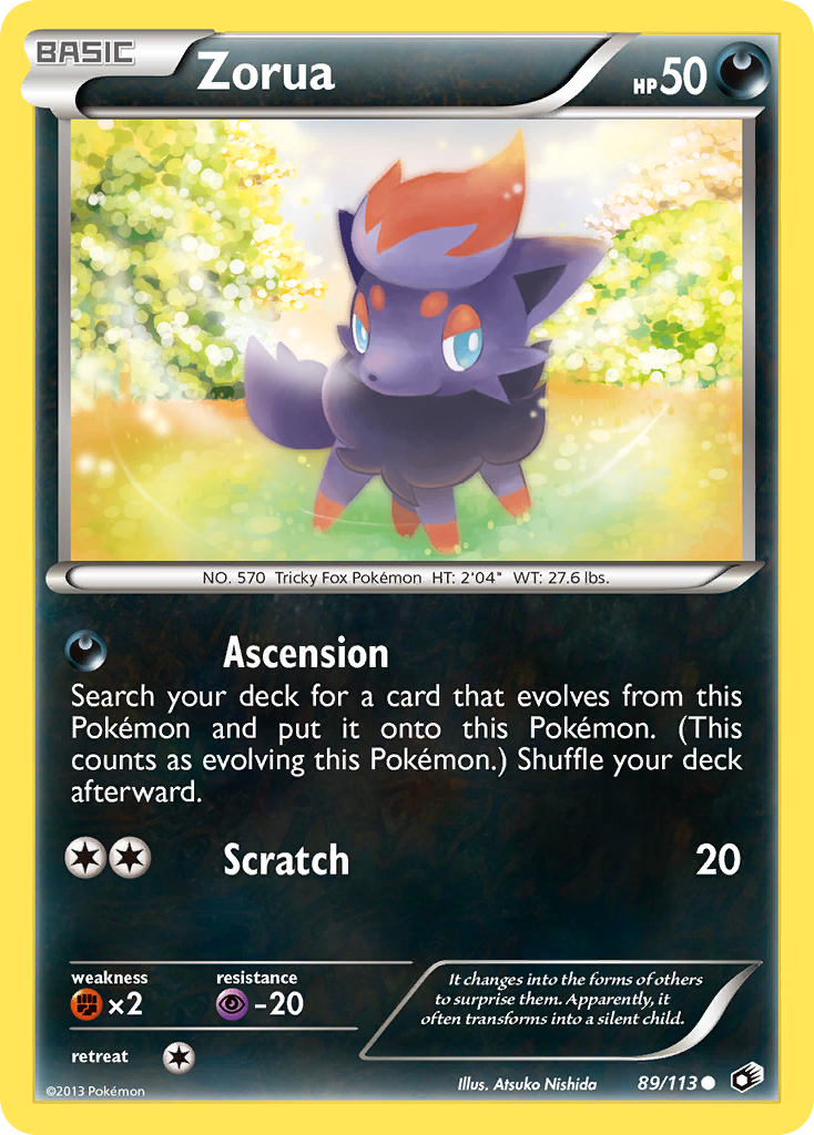 Zorua (89/113) [Black & White: Legendary Treasures] | Pegasus Games WI