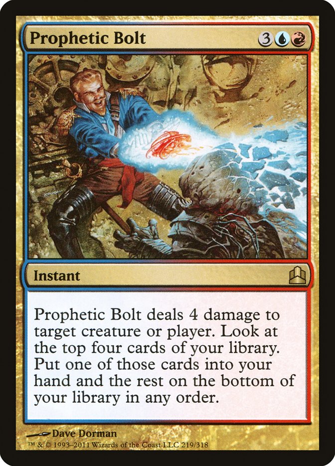 Prophetic Bolt [Commander 2011] | Pegasus Games WI