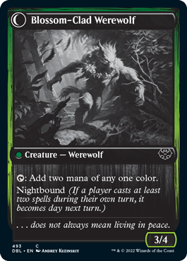 Weaver of Blossoms // Blossom-Clad Werewolf [Innistrad: Double Feature] | Pegasus Games WI