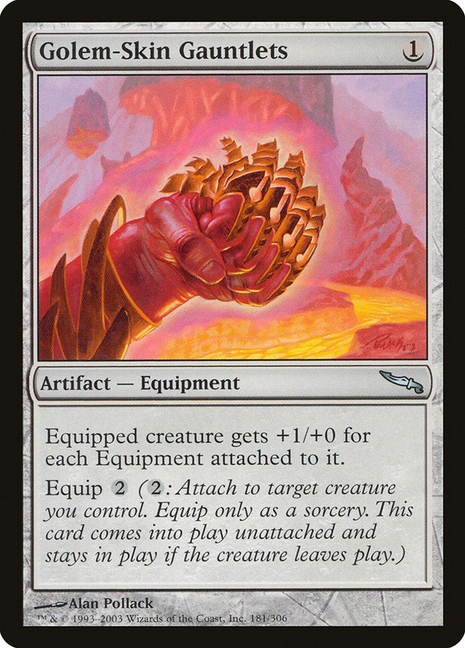 Golem-Skin Gauntlets [Mirrodin] | Pegasus Games WI