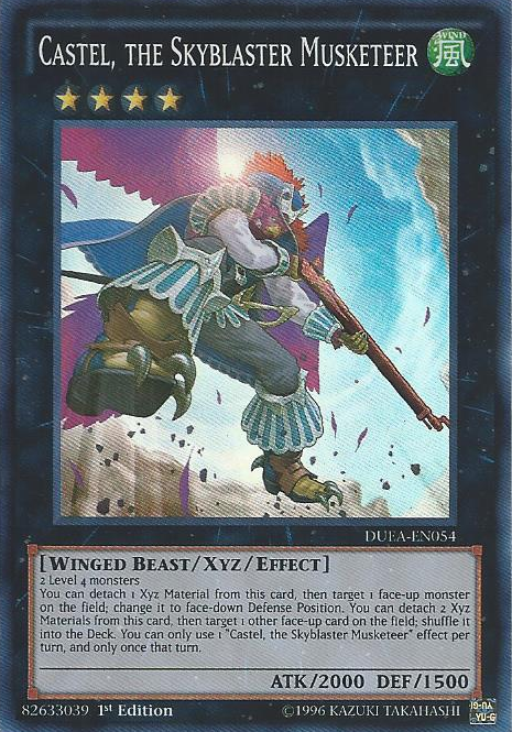 Castel, the Skyblaster Musketeer [DUEA-EN054] Super Rare | Pegasus Games WI