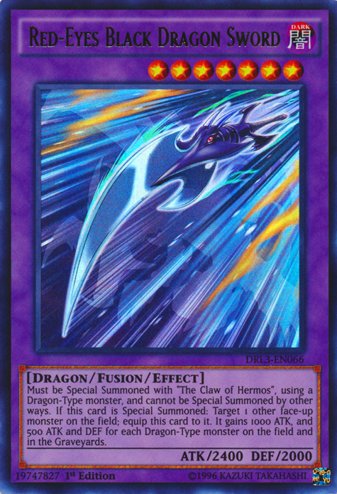Red-Eyes Black Dragon Sword [DRL3-EN066] Ultra Rare | Pegasus Games WI