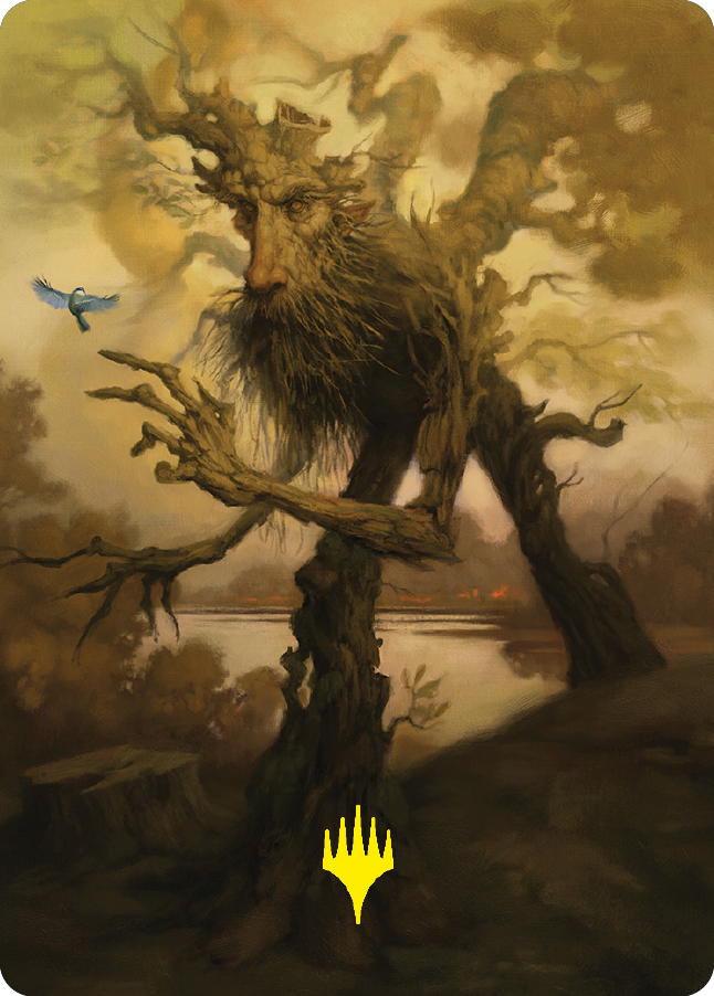 Treefolk Token Art Card (Gold-Stamped Signature) [The Lord of the Rings: Tales of Middle-earth Art Series] | Pegasus Games WI