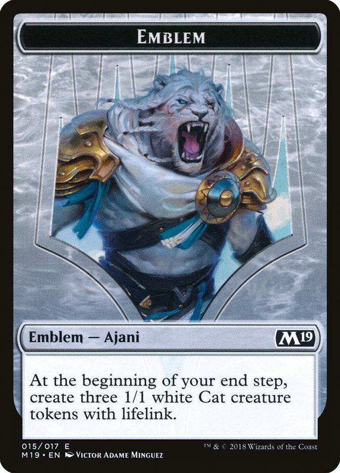 Ajani, Adversary of Tyrants Emblem [Core Set 2019 Tokens] | Pegasus Games WI