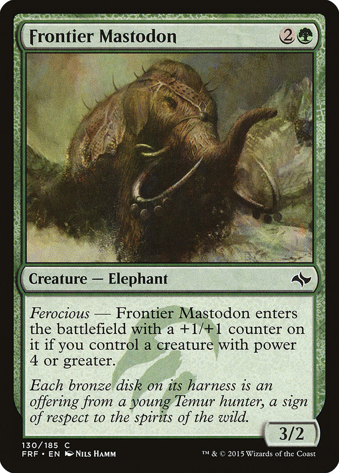 Frontier Mastodon [Fate Reforged] | Pegasus Games WI
