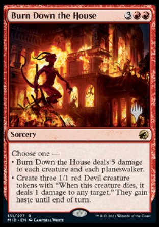 Burn Down the House (Promo Pack) [Innistrad: Midnight Hunt Promos] | Pegasus Games WI