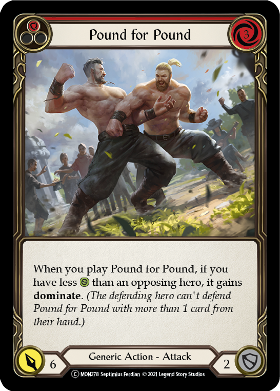 Pound for Pound (Red) [U-MON278] Unlimited Normal | Pegasus Games WI