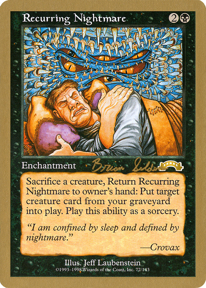 Recurring Nightmare (Brian Selden) [World Championship Decks 1998] | Pegasus Games WI