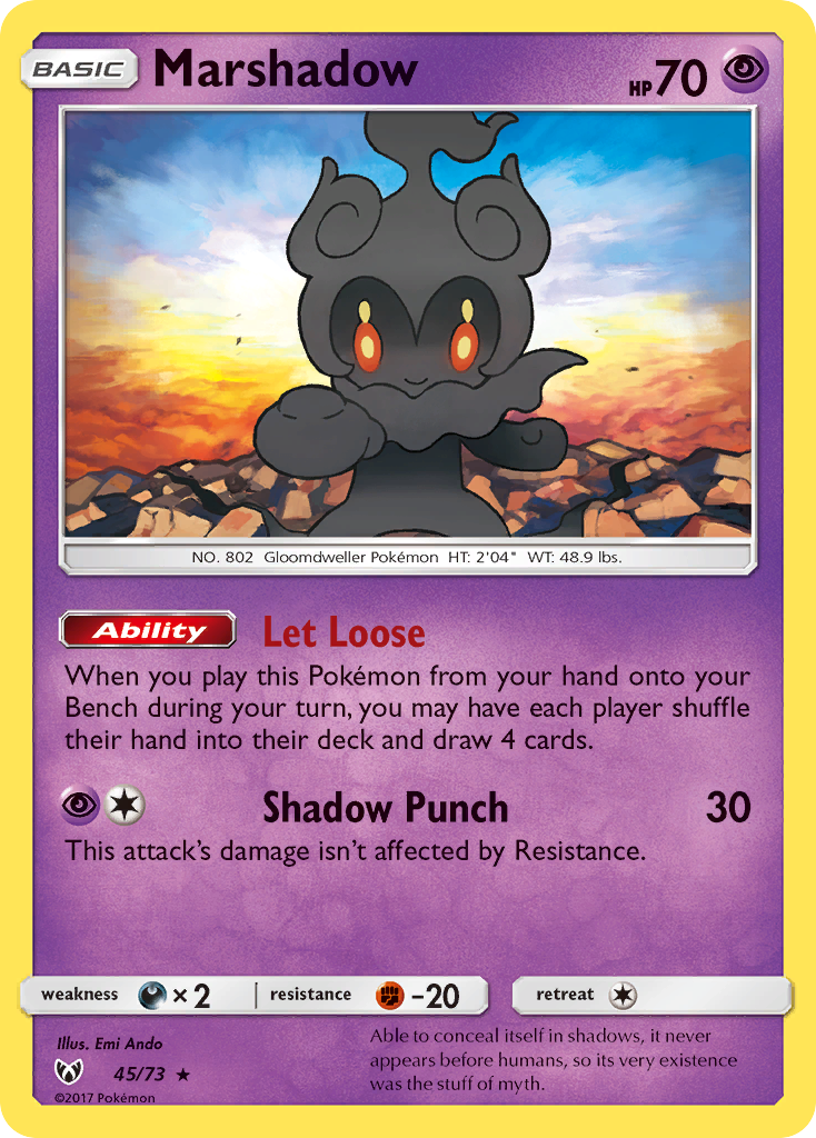 Marshadow (45/73) [Sun & Moon: Shining Legends] | Pegasus Games WI