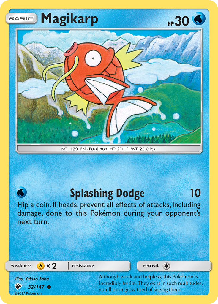 Magikarp (32/147) [Sun & Moon: Burning Shadows] | Pegasus Games WI