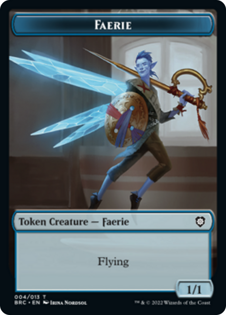 Faerie // Thopter (010) Double-Sided Token [The Brothers' War Commander Tokens] | Pegasus Games WI